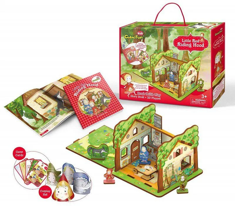 Puzzle 3D - Little Red Riding Hood - Difficulté : 2/8