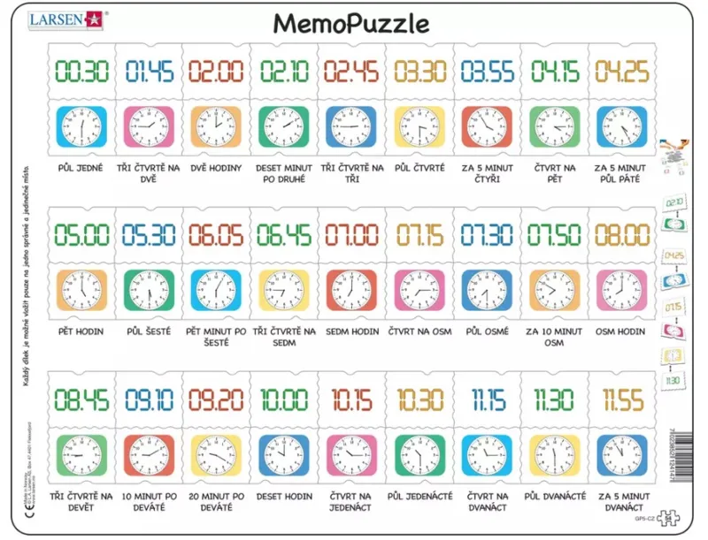 Puzzle Cadre - MemoPuzzle (en Tchèque)