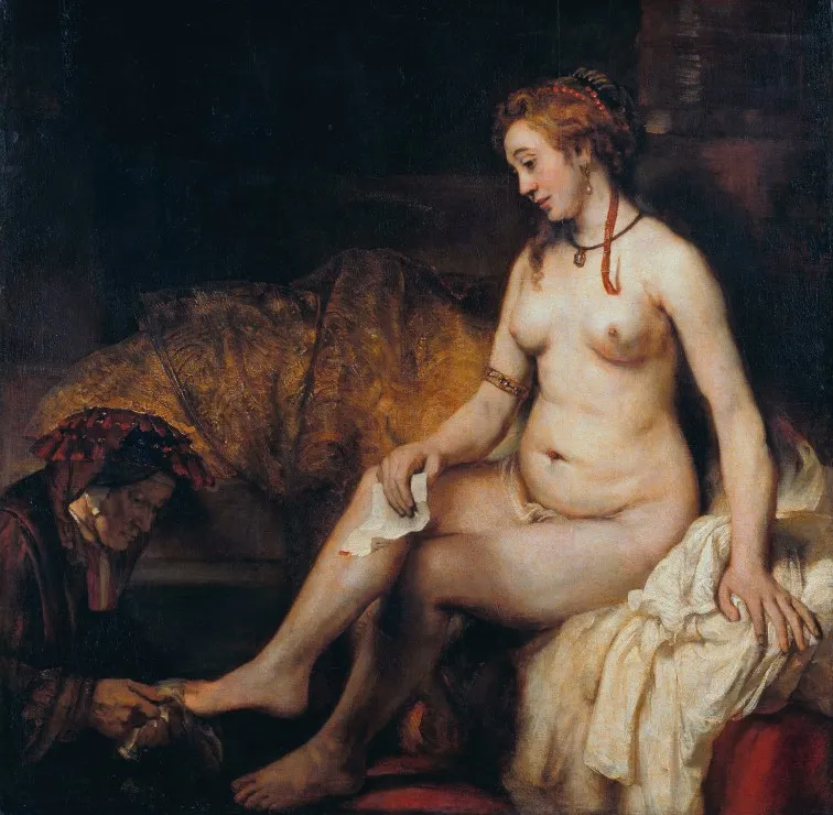 Rembrandt - Bethsabée au bain recevant la lettre de David, 1654