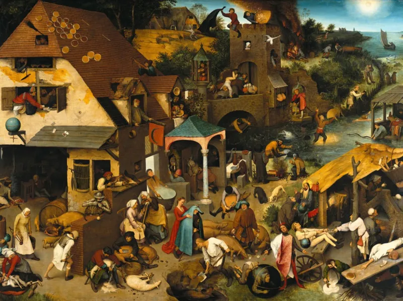 Brueghel Pieter : Proverbes Flamands, 1559
