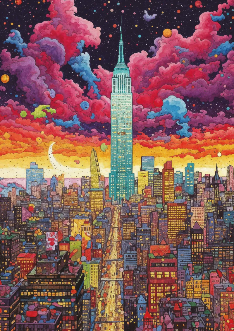 Wowo Series - Métropole Colorée, New York