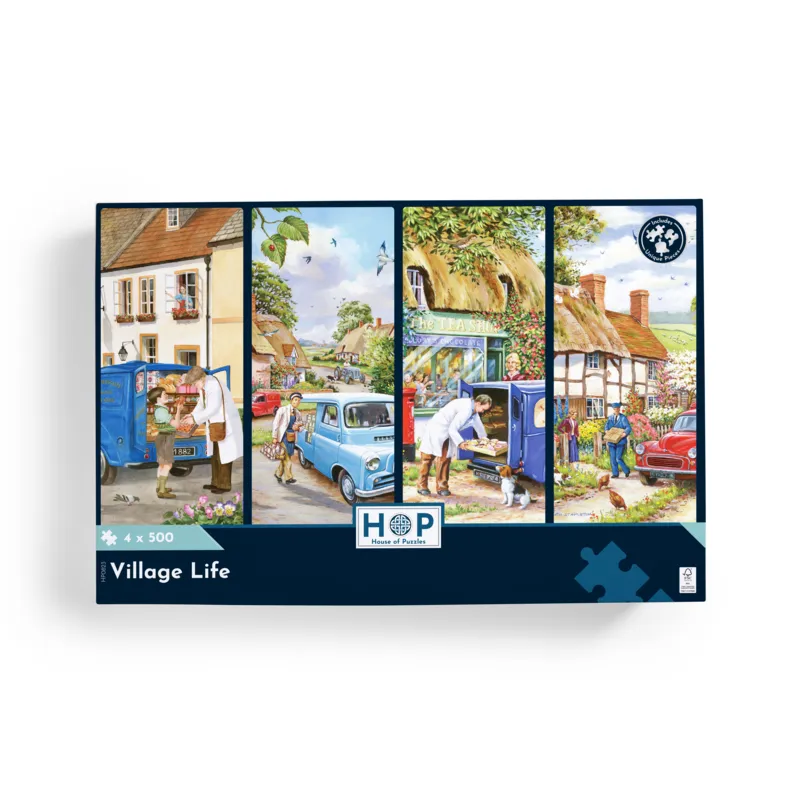 4 Puzzles - La Vie au Village