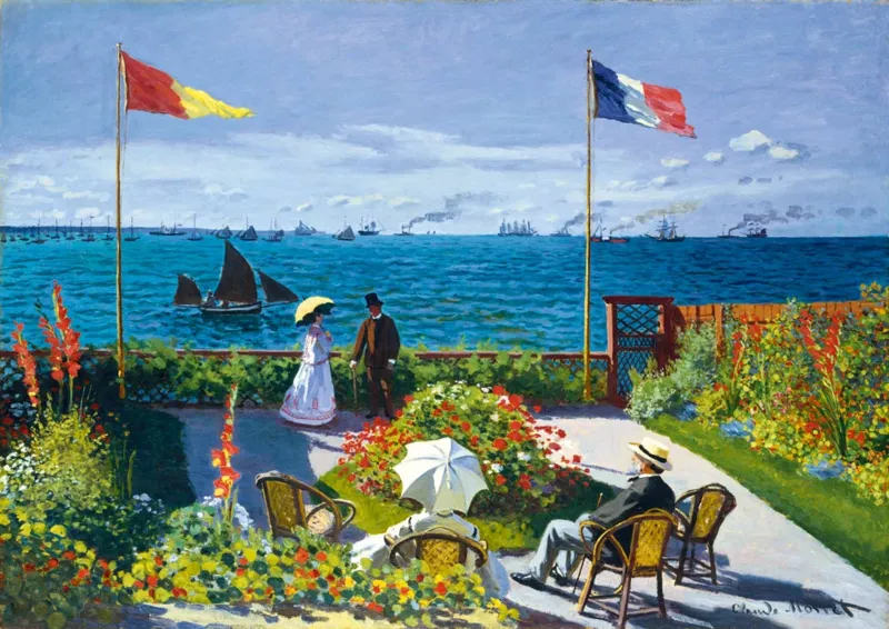 Claude Monet - Garden at Sainte-Adresse, 1867