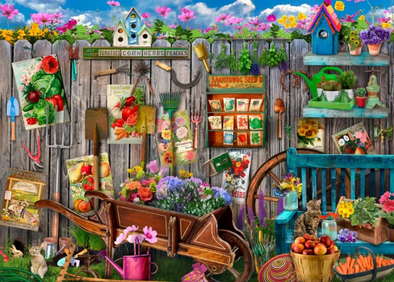 Outils de Jardin sur la Clotûre