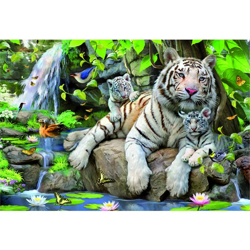 Tigres blancs du Bengale