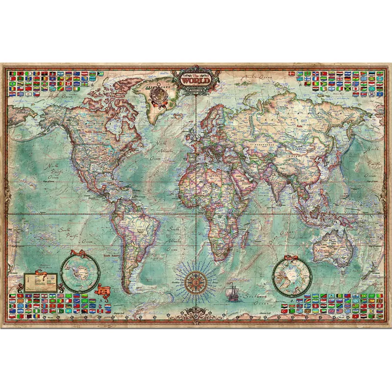 Mappemonde - Anglais