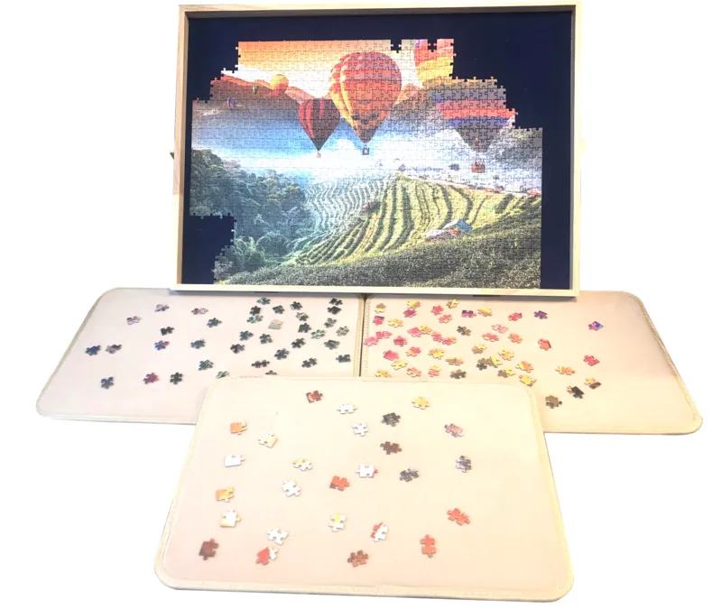 Luxe Puzzle Table - 100 à 1000 Pièces + 3 Plateaux de Tri