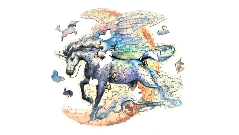 Puzzle en Bois - Les Ailes de Licorne