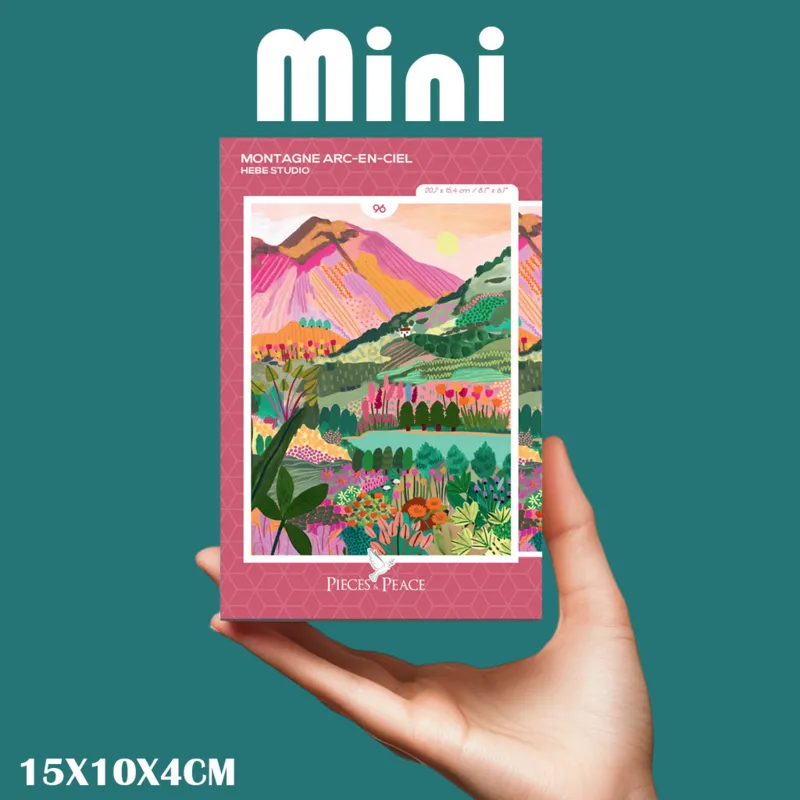 Mini Puzzle - Rainbow Mountain