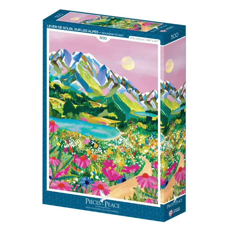 Lever de Soleil sur les Alpes