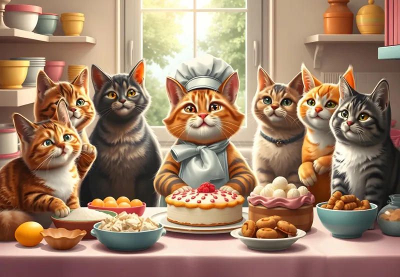 Chats Pâtissiers en Action