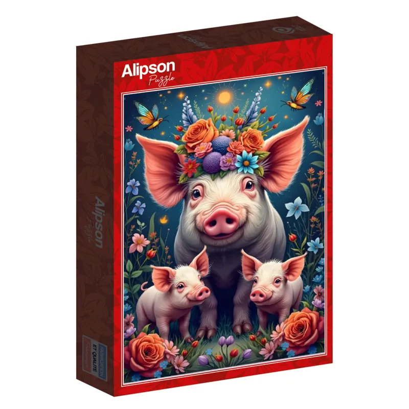 Famille Cochon en Promenade