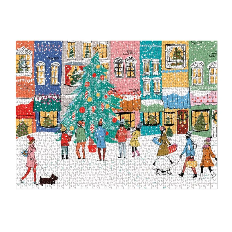 Chanteurs de Noël - Puzzle de 1000 Pièces en Boîte Carré