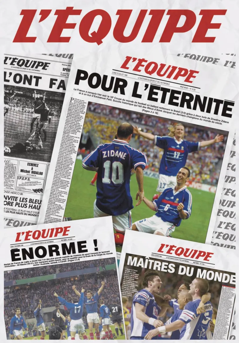 Les Exploits des Équipes de France - Football, HandBall, Rugby