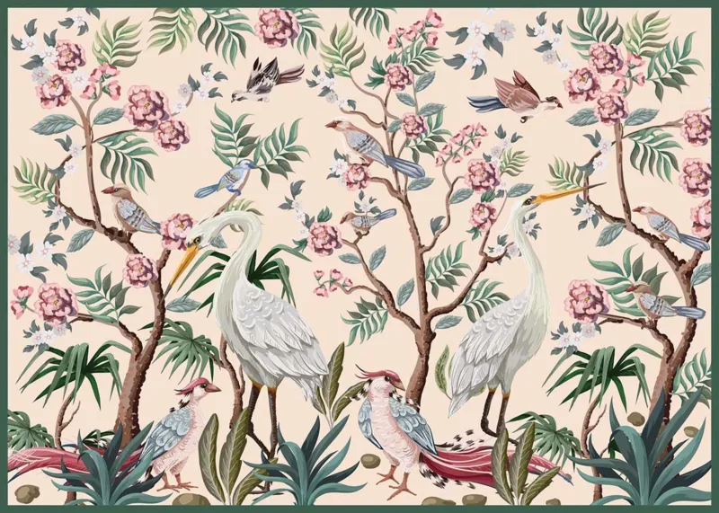 Jardin Secret - Aigrette et Fleurs