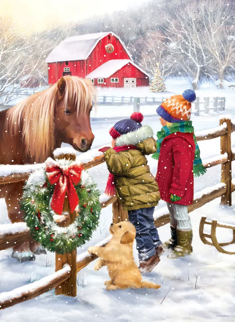 Poney de Noël
