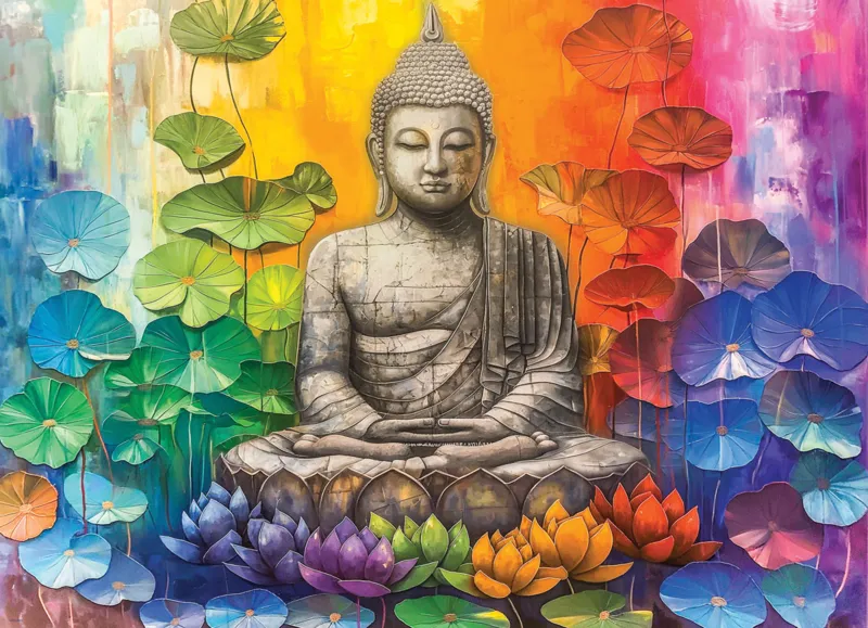 Bouddha Coloré