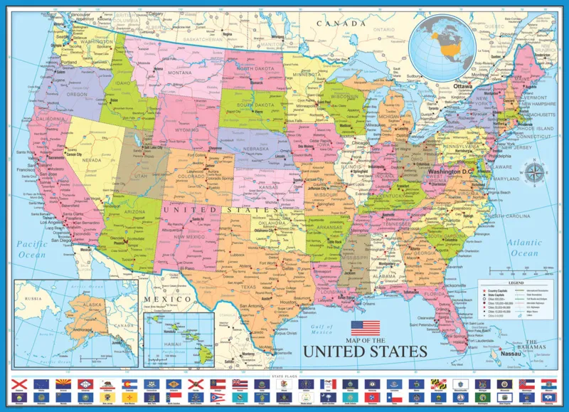 Carte des Etats-Unis