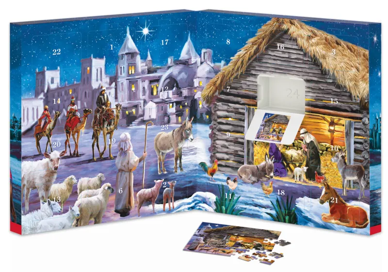 Calendrier de l'Avent - Nativité - 24 Puzzles
