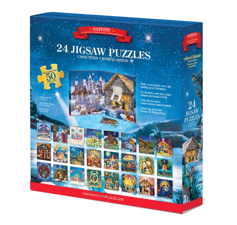 Calendrier de l'Avent - Nativité - 24 Puzzles