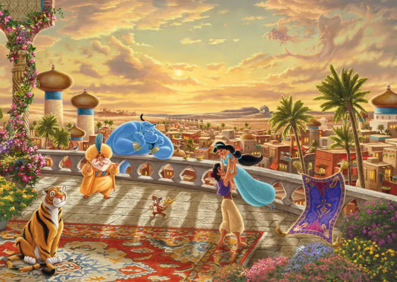 Disney - Jasmine - Danse dans le Désert au Coucher du Soleil