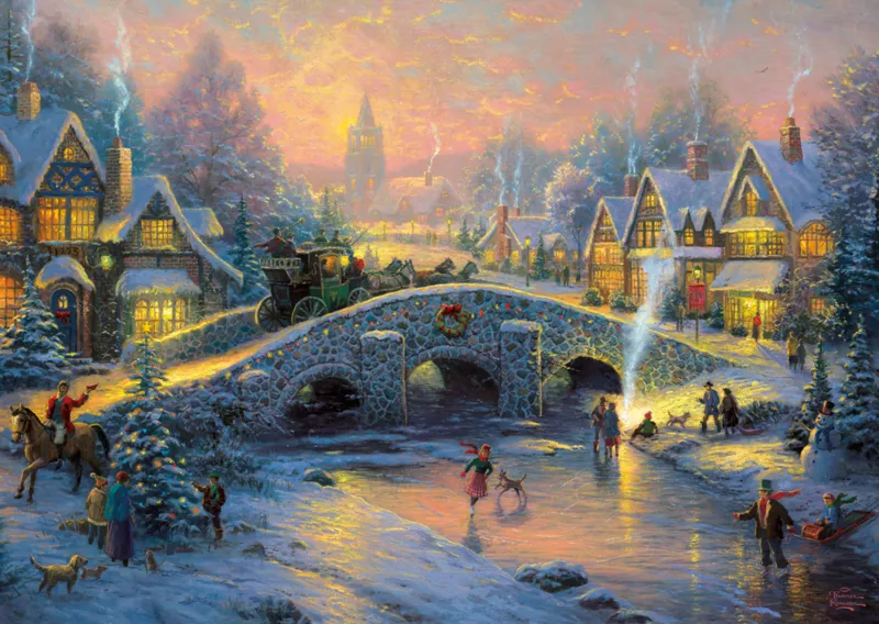 Village en Hiver