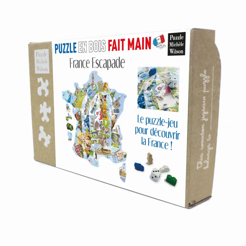 Puzzle en Bois Découpé à la Main - Puzzle-Jeu France Escapade