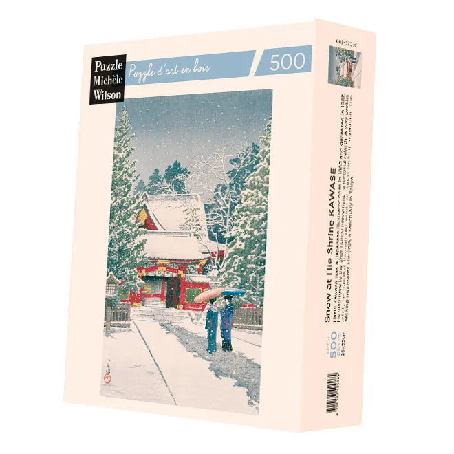 Puzzle en Bois Découpé à la Main - Neige A Hie-Jinja
