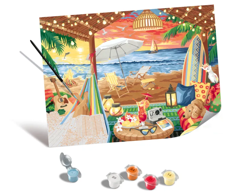 Peinture au Numéro - CréArt Edition Toiles - Cozy Cabana