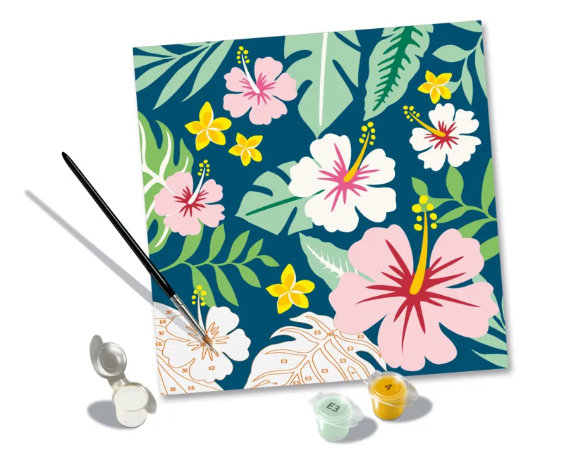 Peinture au Numéro - CréArt - Exotic Flowers