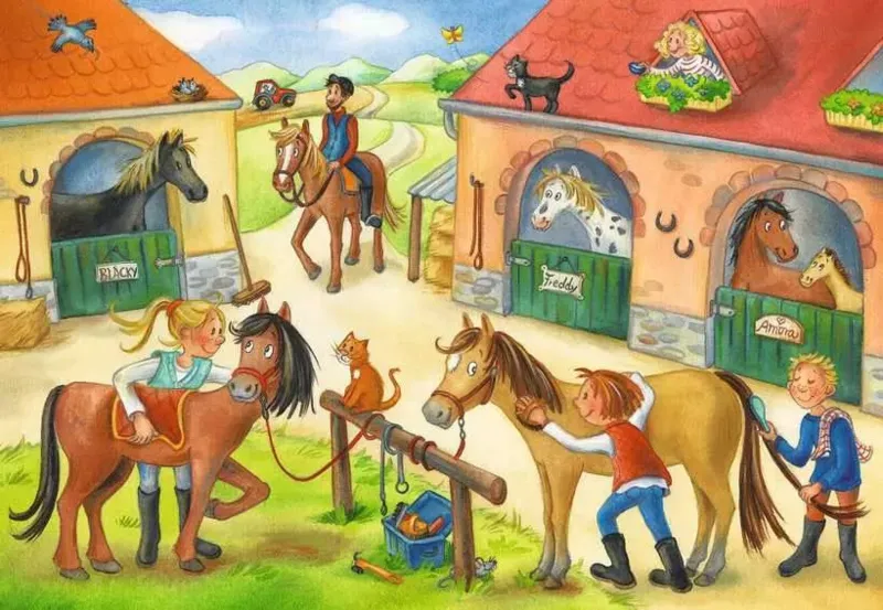 2 Puzzles - At the Stables