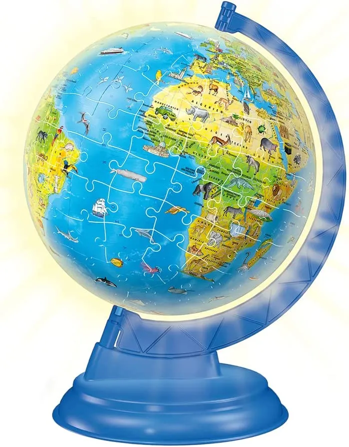 Puzzle 3D - Mappemonde en Allemand