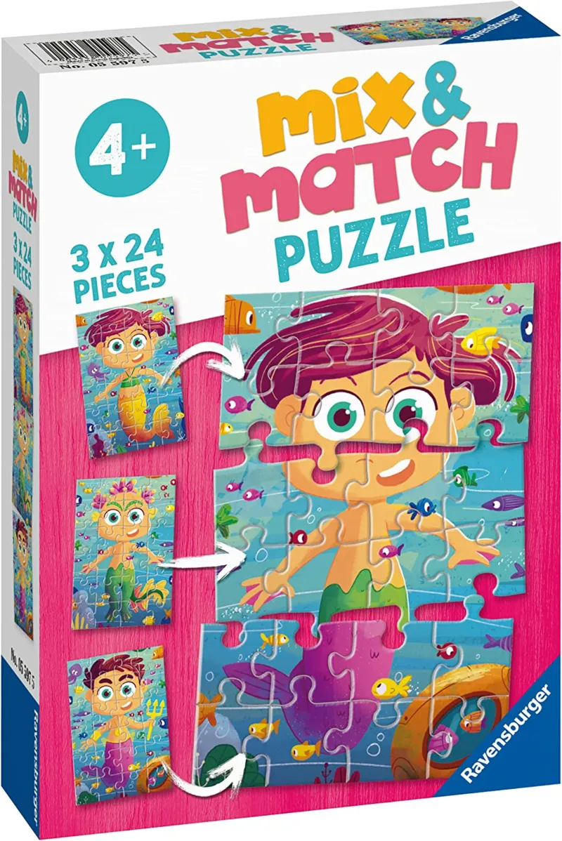 3 Puzzles - Sirènes et Monstres Marins