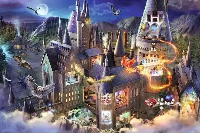 Vue sur le Château de Poudlard / Harry Potter