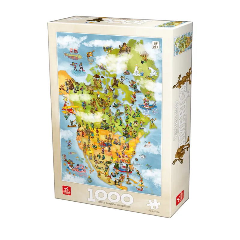 Cartoon Collection - Carte des USA