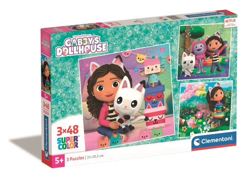 3 Puzzles - Gabby's Dollhouse