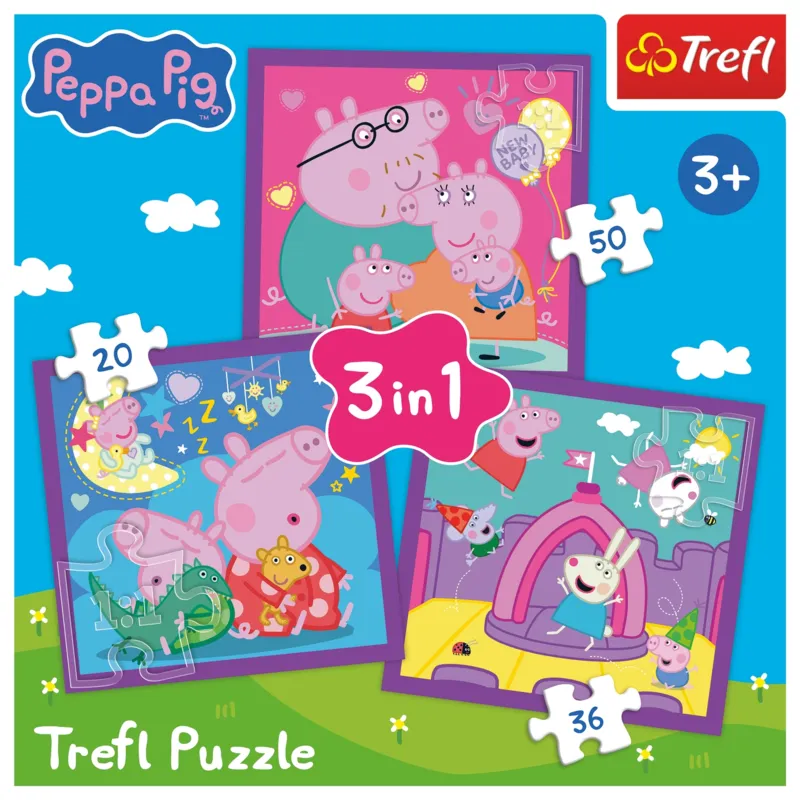 3 Puzzles - Peppa Pig's habits