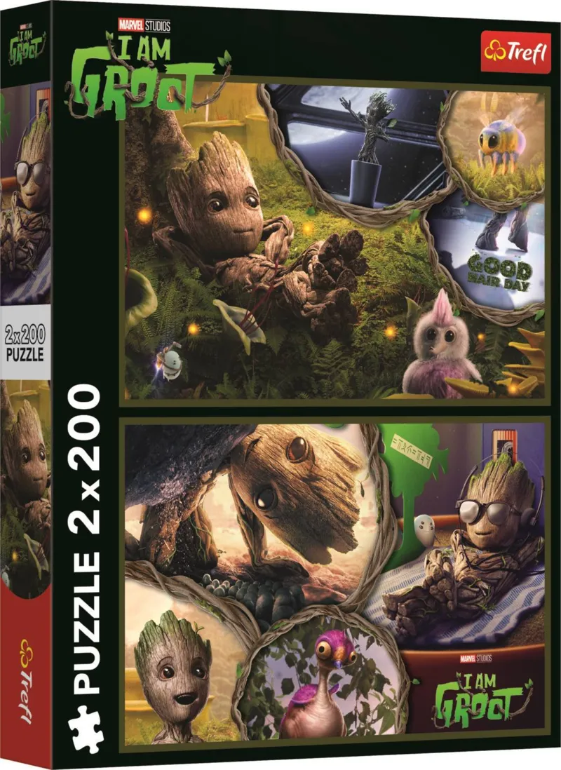 2 Puzzles - Je Suis Groot - Marvel Les Gardiens De La Galaxie