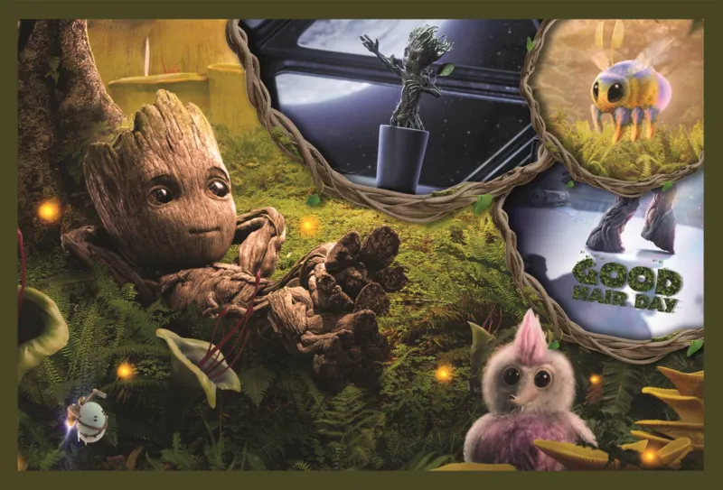 2 Puzzles - Je Suis Groot - Marvel Les Gardiens De La Galaxie
