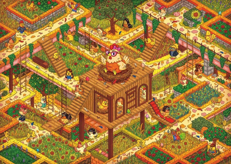 The Impossible Maze: Funny chickens