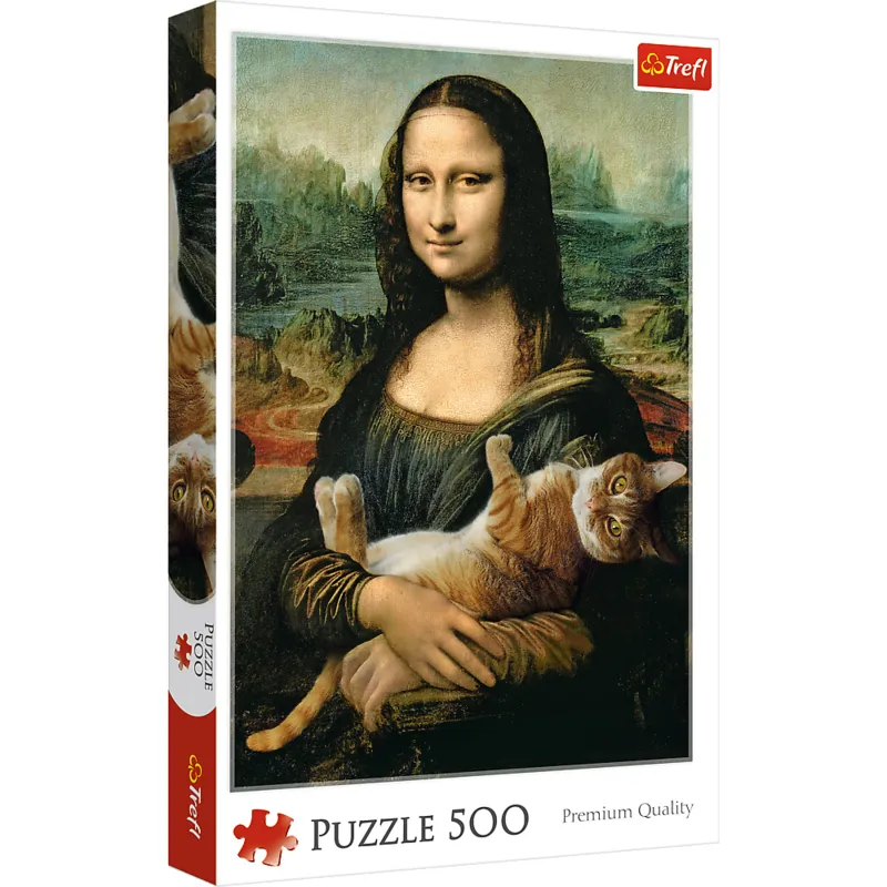 Mona Lisa and Purring Kitty