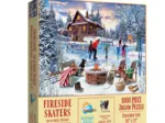 Patineurs près du Feu