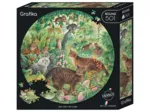Puzzle Rond - Tiger Cats in the Jungle