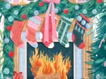 Cheminée de Noël