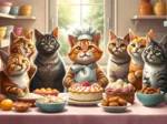 Chats Pâtissiers en Action