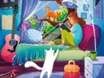 Fille et Chats