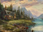 Thomas Kinkade - Sortie de la Fête des Pères