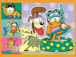 4 Puzzles - Garfield Adore Les Lasagnes