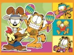 4 Puzzles - Garfield Adore Les Lasagnes
