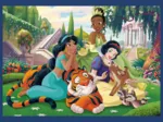 4 Puzzles - Romantic princesses + 1 Poster